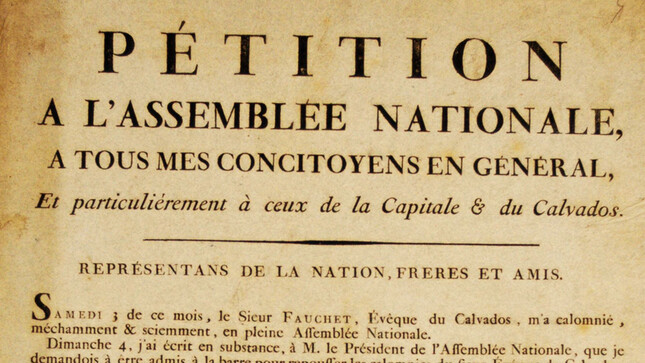 Pétition à l'assemblée nationale