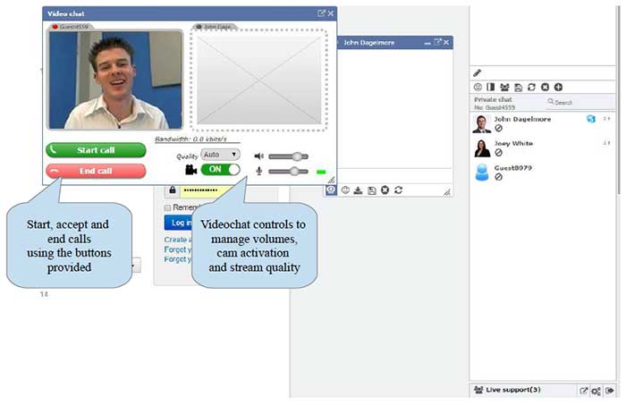 Video Chat Panel